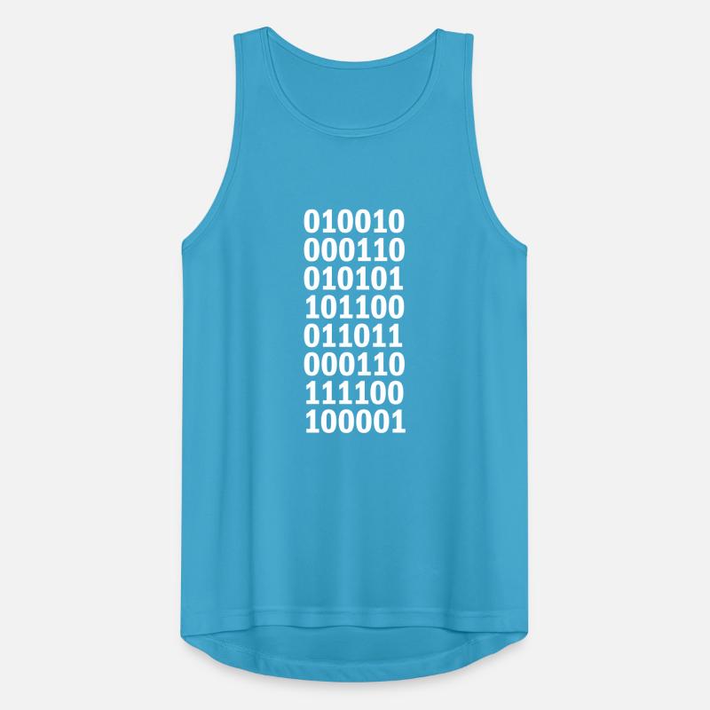 Binary Code Program Language Men's Breathable Tank Top