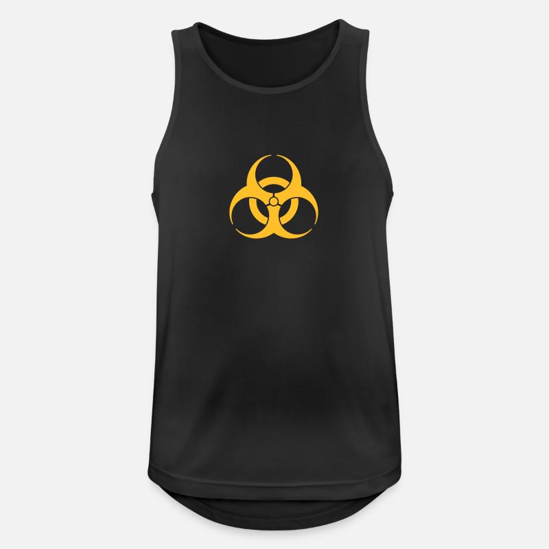 Biohazard - Männer Tank Top atmungsaktiv - Schwarz