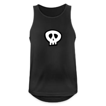 Skull1 (4020V) - Men's Breathable Tank Top - black - Front - Nick (188cm)