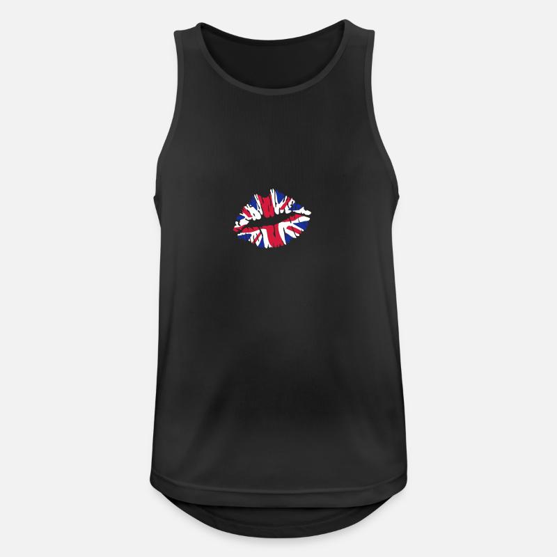 Union Jack - Men's Breathable Tank Top - black