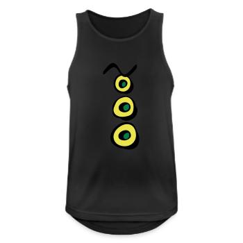 tentakel_p - Männer Tank Top atmungsaktiv - Schwarz - Vorne - Nick (188cm)