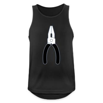 Logo pliers tool - Men's Breathable Tank Top - black - Front - Nick (188cm)
