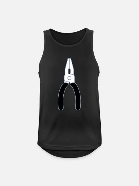 Logo pliers tool - Men's Breathable Tank Top - black