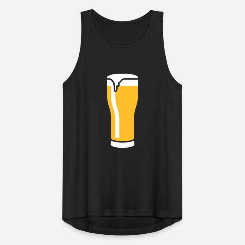 bier_glas_2c Männer Tank Top atmungsaktiv