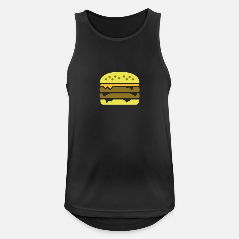 Burger - Men's Breathable Tank Top - black