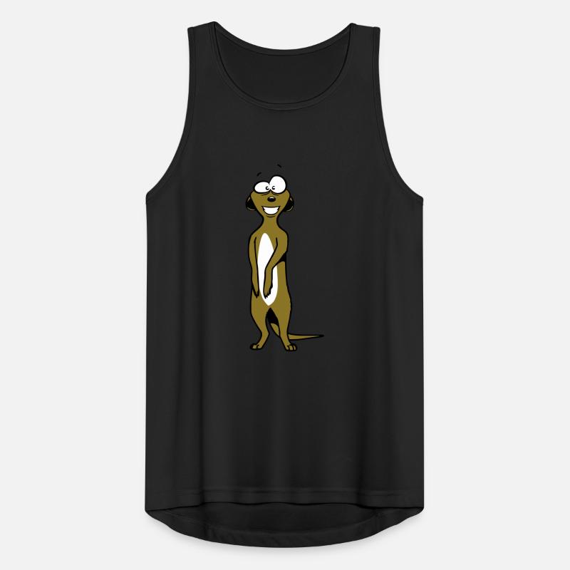 Erdmännchen süss witzig Männer Tank Top atmungsaktiv