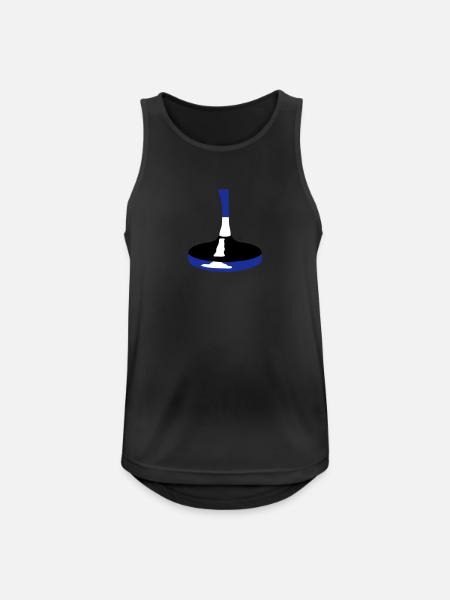 Curling - Men's Breathable Tank Top - black