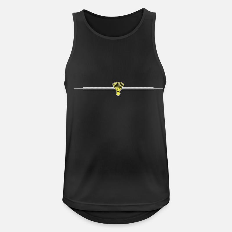 Badminton Line - Men's Breathable Tank Top - black