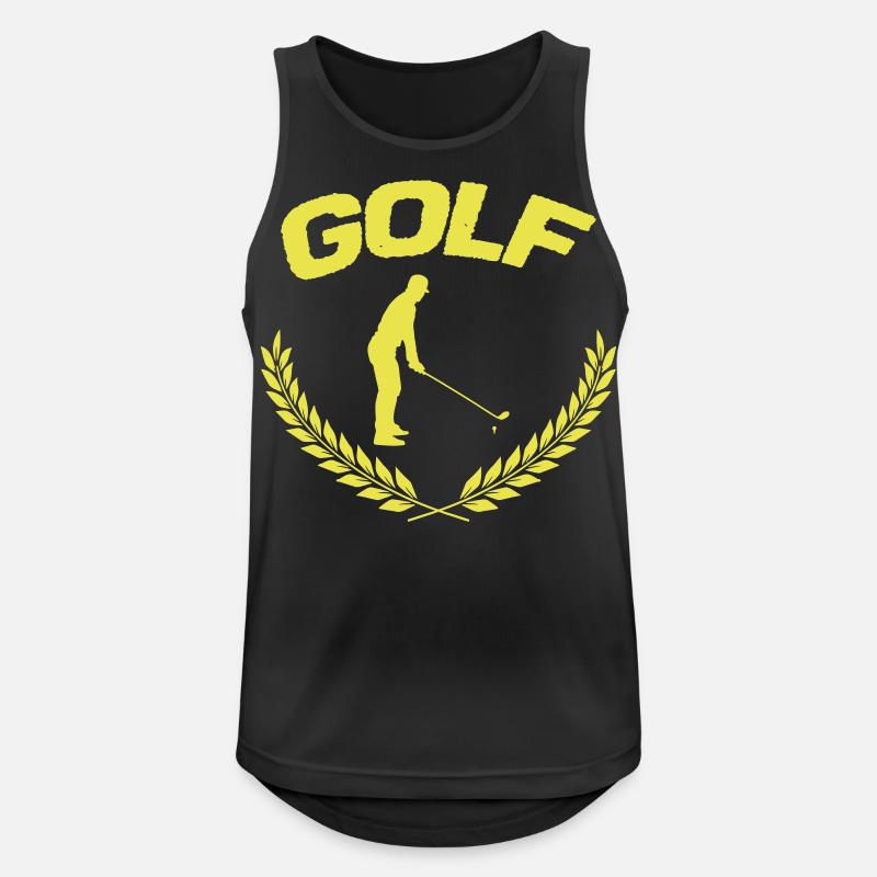 Golf game - Männer Tank Top atmungsaktiv - Schwarz