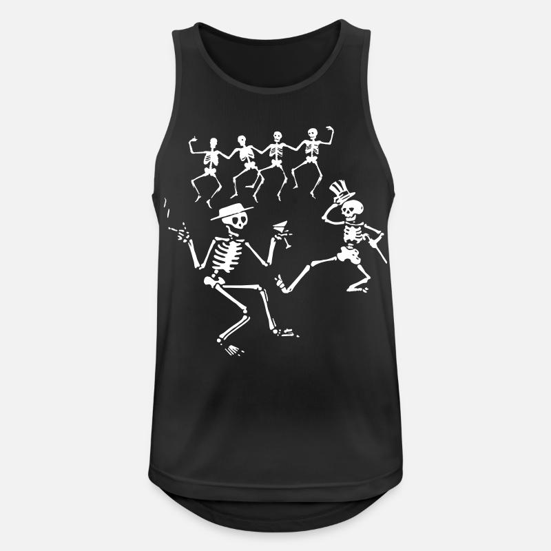 dancemacabre - Männer Tank Top atmungsaktiv - Schwarz
