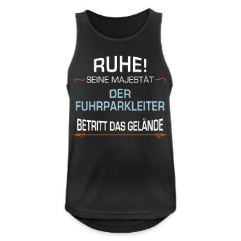 Fuhrparkleiter Beruf - Männer Tank Top atmungsaktiv - Schwarz - Vorne - Nick (188cm)