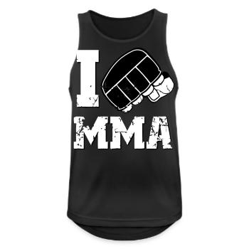 I LOVE MMA - Men's Breathable Tank Top - black - Front - Nick (188cm)