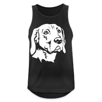 Gonczy Polski Kopf "Black Edition" - Männer Tank Top atmungsaktiv - Schwarz - Vorne - Nick (188cm)