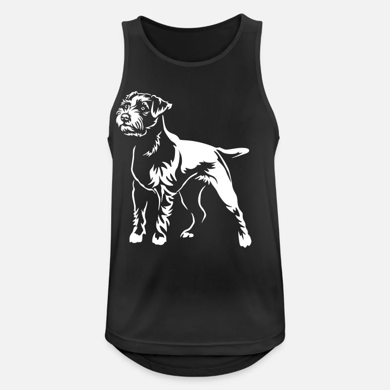 Parson Russell Terrier « BlackEdition » - Débardeur respirant Homme - noir