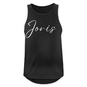 Jori's Name with J Boy's Name Boy Birth Baby Boy - Men's Breathable Tank Top - black - Front - Nick (188cm)