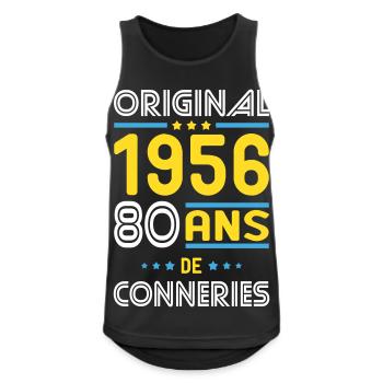 Original – 1956 – 70 years of - Men's Breathable Tank Top - black - Front - Nick (188cm)