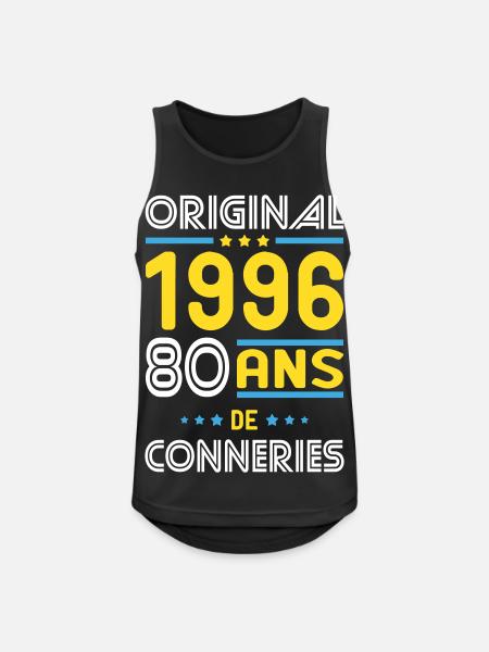 Original – 1996 – 30 Jahre - Männer Tank Top atmungsaktiv - Schwarz