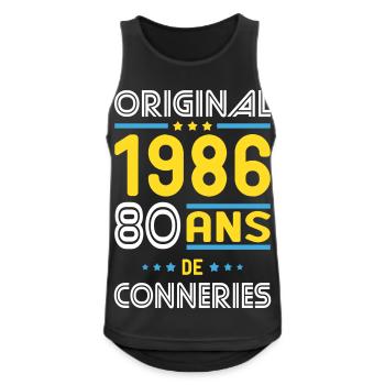 Original – 1986 – 40 years of - Men's Breathable Tank Top - black - Front - Nick (188cm)