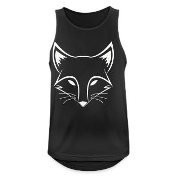 Fuchs Line Head - Men's Breathable Tank Top - black - Front - Nick (188cm)
