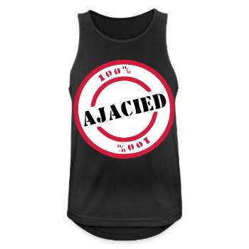 Ajaciet - Männer Tank Top atmungsaktiv - Schwarz - Vorne - Nick (188cm)
