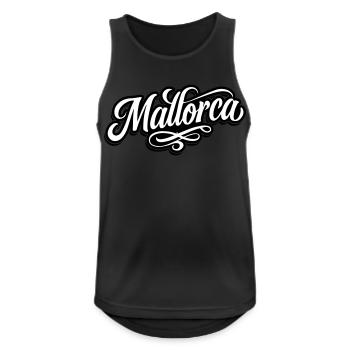 Majorque Tattoo - Débardeur respirant Homme - noir - Devant - Nick (188cm)