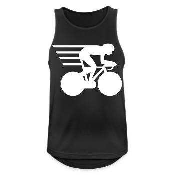 T-shirt for timekeepers and racing drivers. - Men's Breathable Tank Top - black - Front - Nick (188cm)
