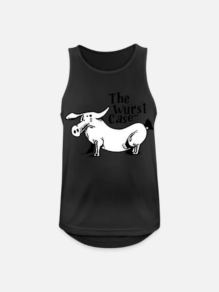 the wurst case - Männer Tank Top atmungsaktiv - Schwarz