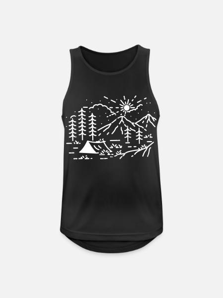 Camping Camping Nature - Men's Breathable Tank Top - black