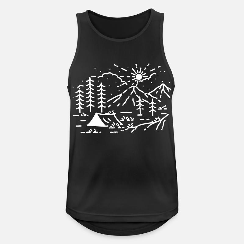 Camping Camping Nature - Men's Breathable Tank Top - black