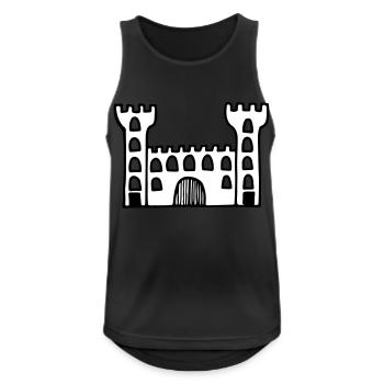 castle - Men's Breathable Tank Top - black - Front - Nick (188cm)