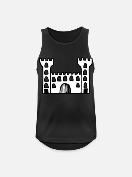 castle - Men's Breathable Tank Top - black
