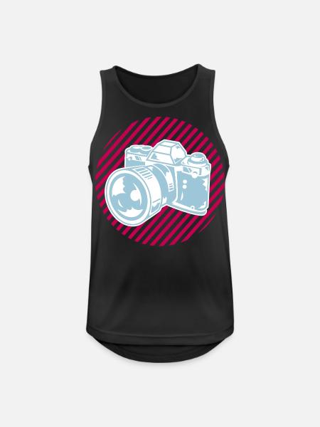 camera2 - Men's Breathable Tank Top - black