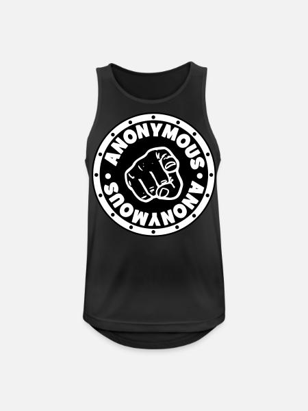 # # # # ANONYMOUS - Men's Breathable Tank Top - black