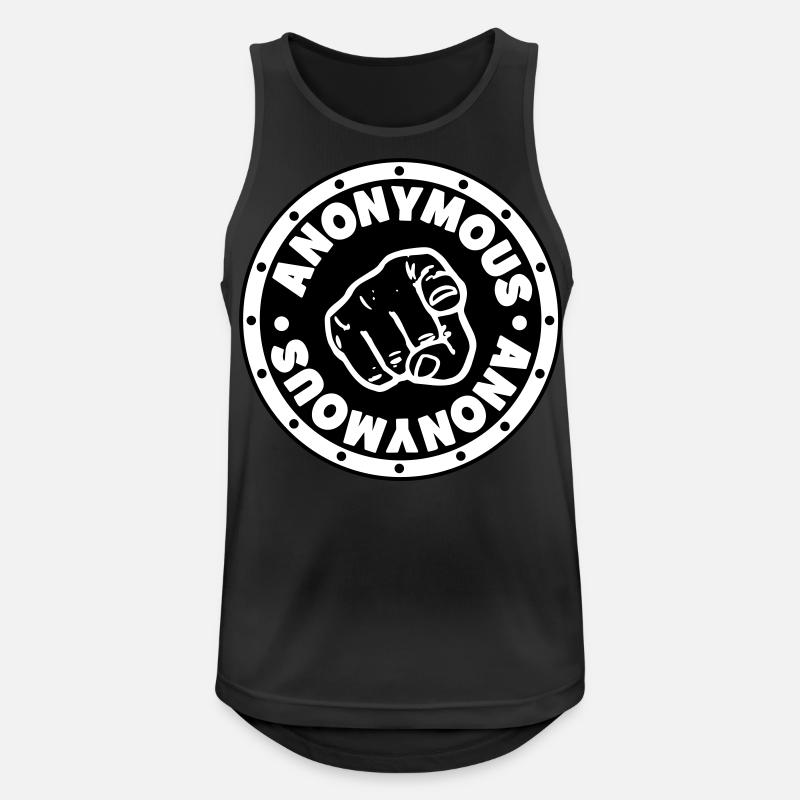 # # # # ANONYMOUS - Men's Breathable Tank Top - black