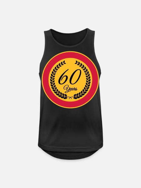 60 years - Men's Breathable Tank Top - black