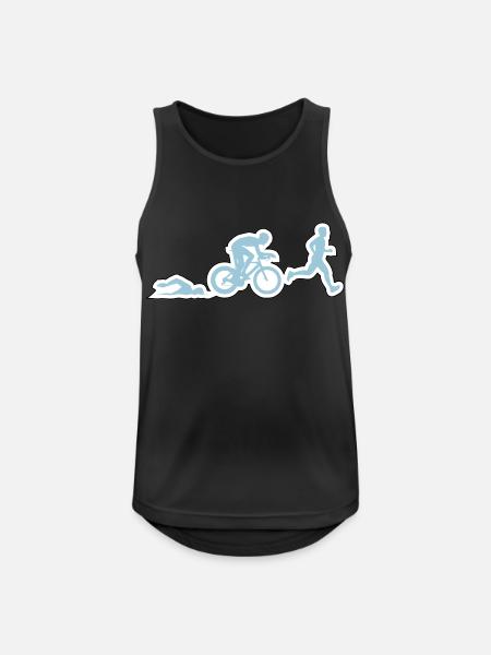 TRIATHLON figures man - Men's Breathable Tank Top - black