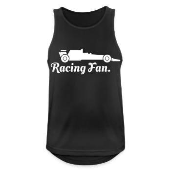 Fan de course automobile - Débardeur respirant Homme - noir - Devant - Nick (188cm)