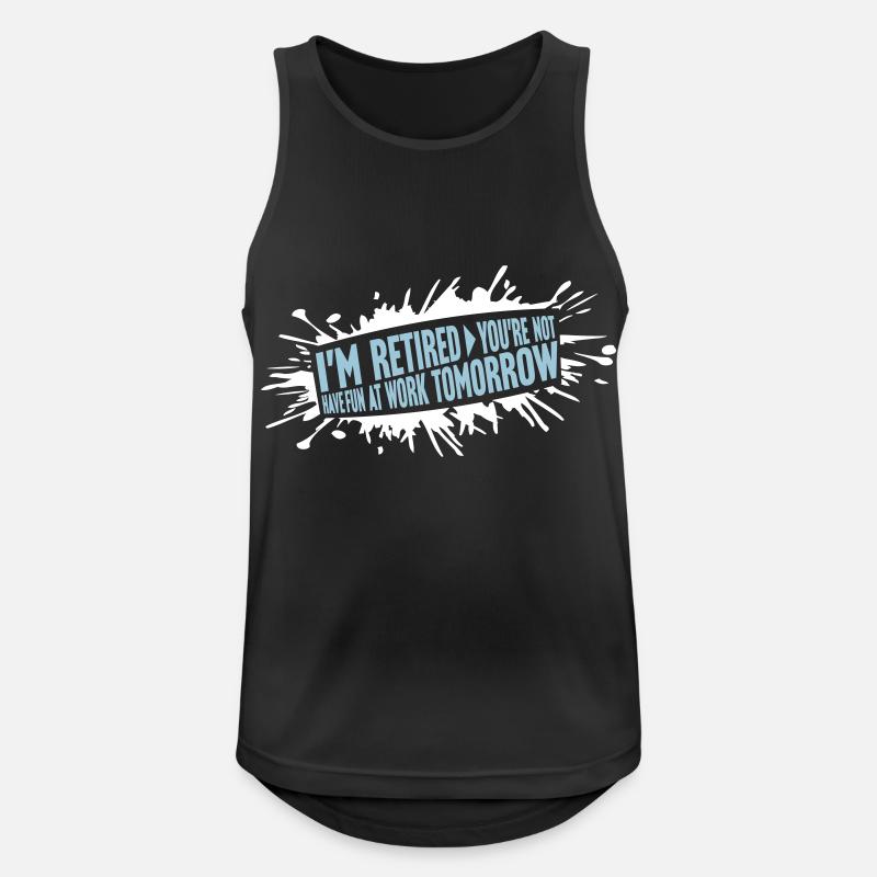 have fun at work - Männer Tank Top atmungsaktiv - Schwarz