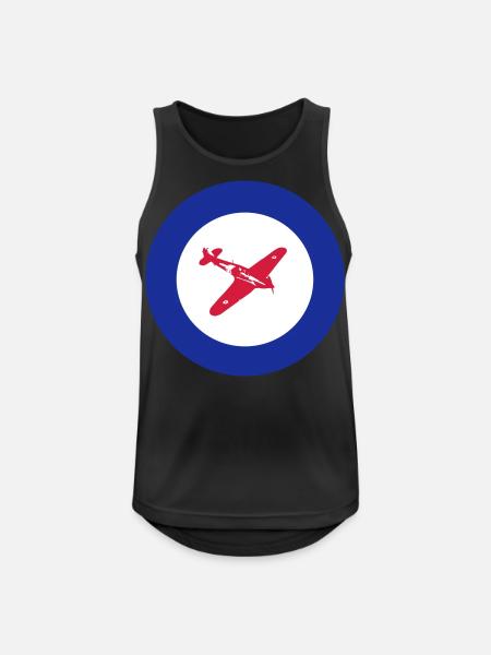 Hurricane Roundel - Men's Breathable Tank Top - black