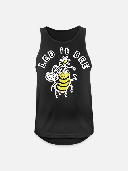 LED it BEE - joke - Men's Breathable Tank Top - black