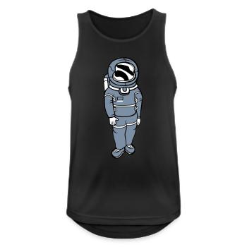 Schwereloser Astronaut Weltall - Männer Tank Top atmungsaktiv - Schwarz - Vorne - Nick (188cm)