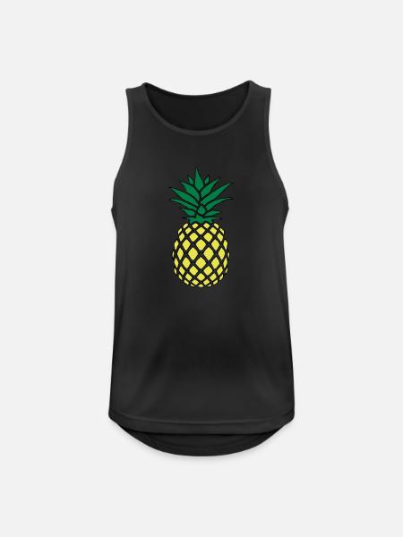 Funky pineapple - Men's Breathable Tank Top - black