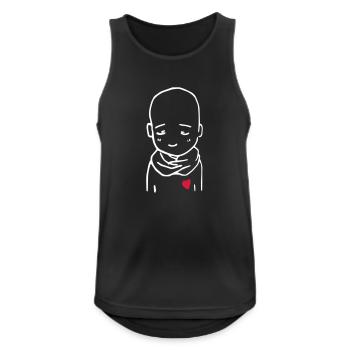 Shy boy - Men's Breathable Tank Top - black - Front - Nick (188cm)