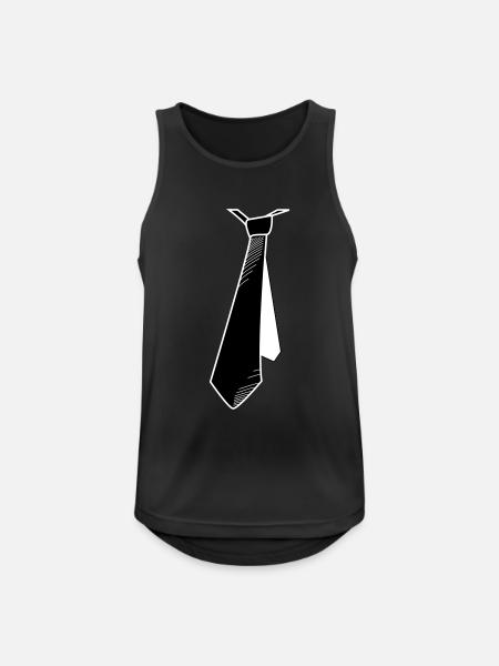 Tie in motion shadow - Men's Breathable Tank Top - black