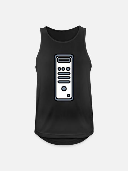 Chassis Computer Tower Icon - Men's Breathable Tank Top - black