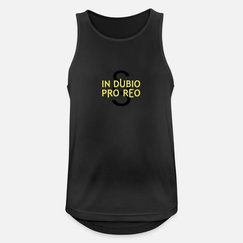 in dubio pro reo - Männer Tank Top atmungsaktiv - Schwarz