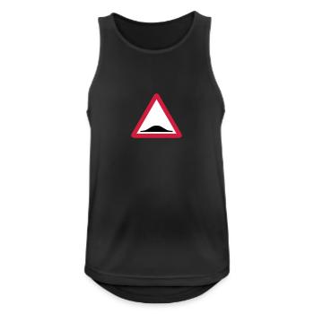 Triangle panel back donkey 209 - Men's Breathable Tank Top - black - Front - Nick (188cm)