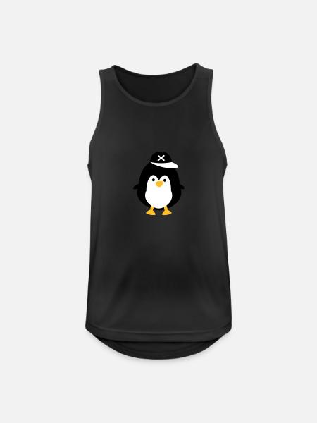Cute penguin - Men's Breathable Tank Top - black