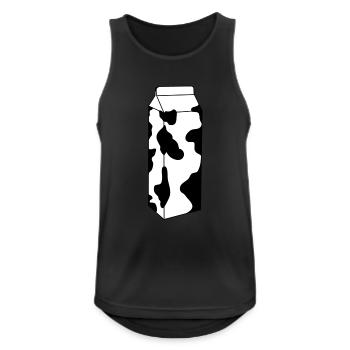 Lait - Débardeur respirant Homme - noir - Devant - Nick (188cm)