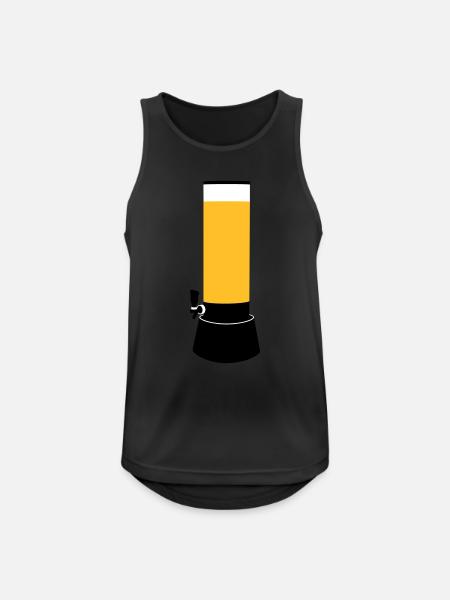 Atomtower - Männer Tank Top atmungsaktiv - Schwarz